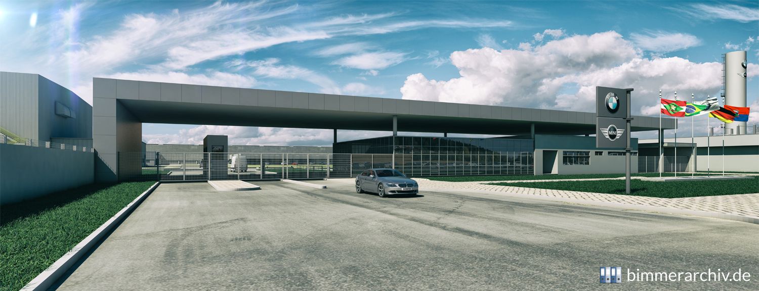 3D Rendering BMW Group Plant Araquari